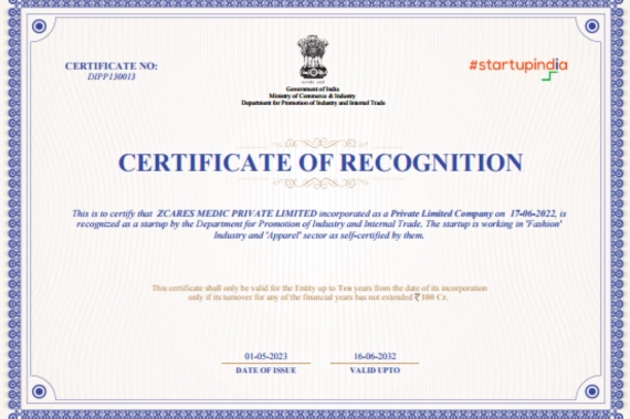 Certificate of Recognition Certificate